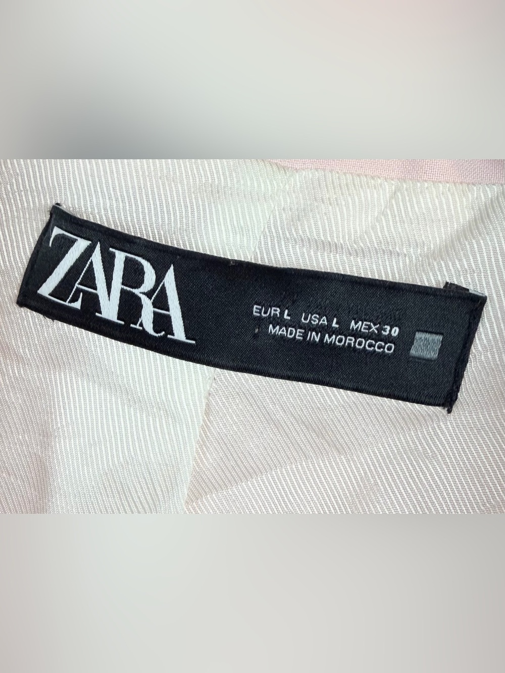 ZARA • Blush/Baby Pink Open-Front Blazer, L - Picture 15 of 16